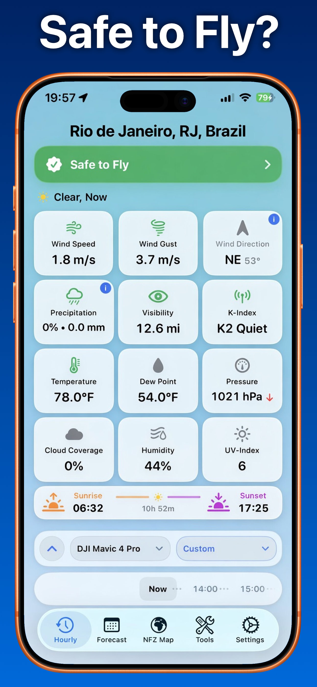 Weather4Fly iPhone store artwork 1
